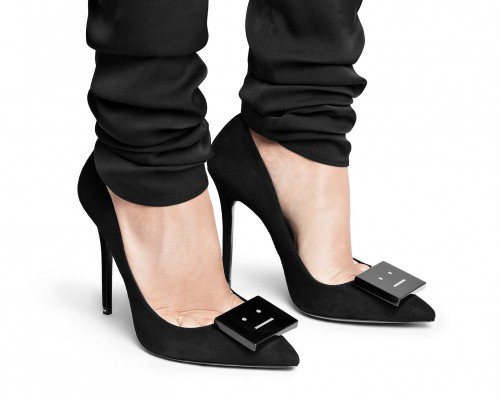 Acne shoes on model AW14